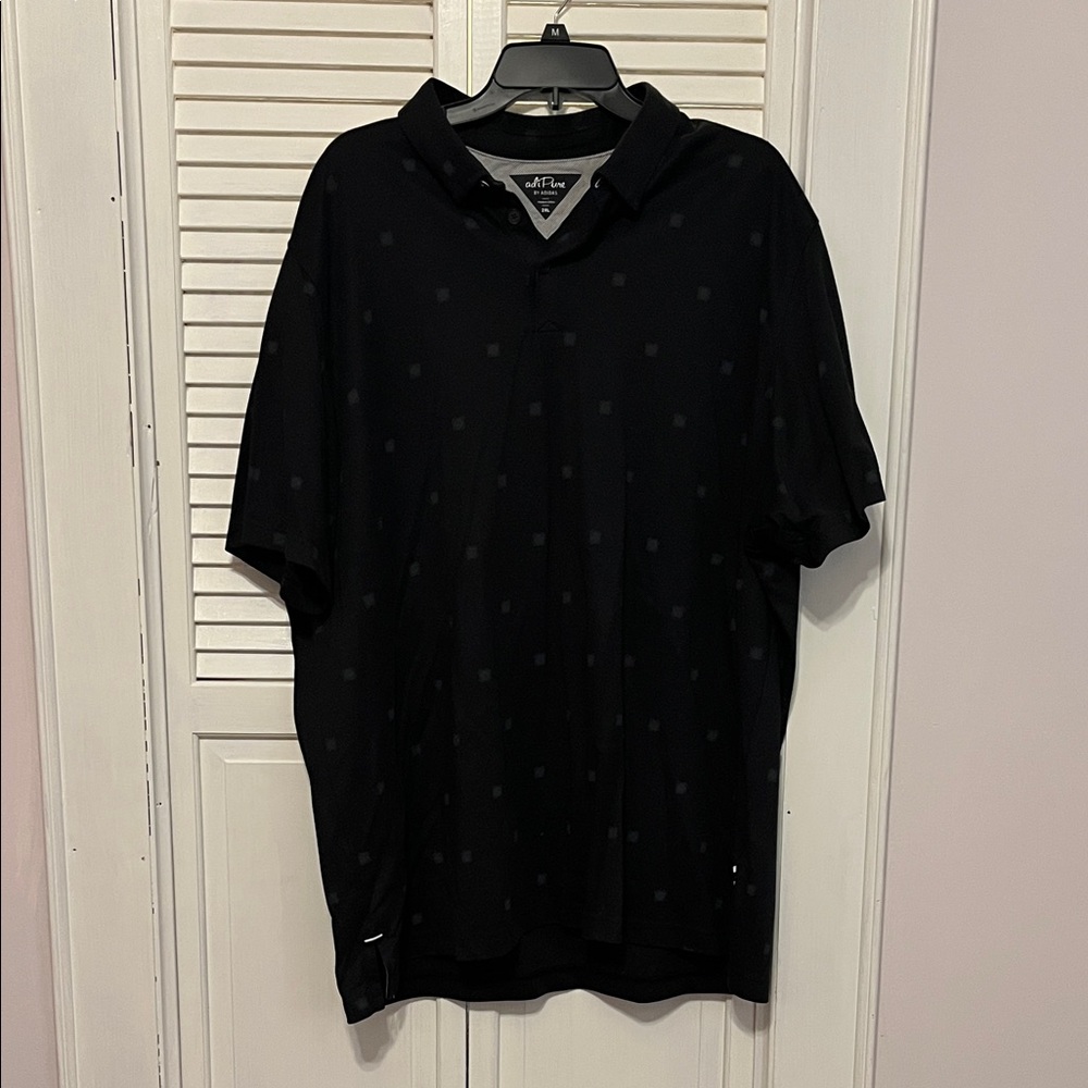 adidas Men's Black Polo Shirt with Subtle Design